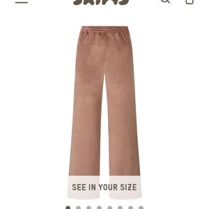 Skims Velour Wide Leg Pant